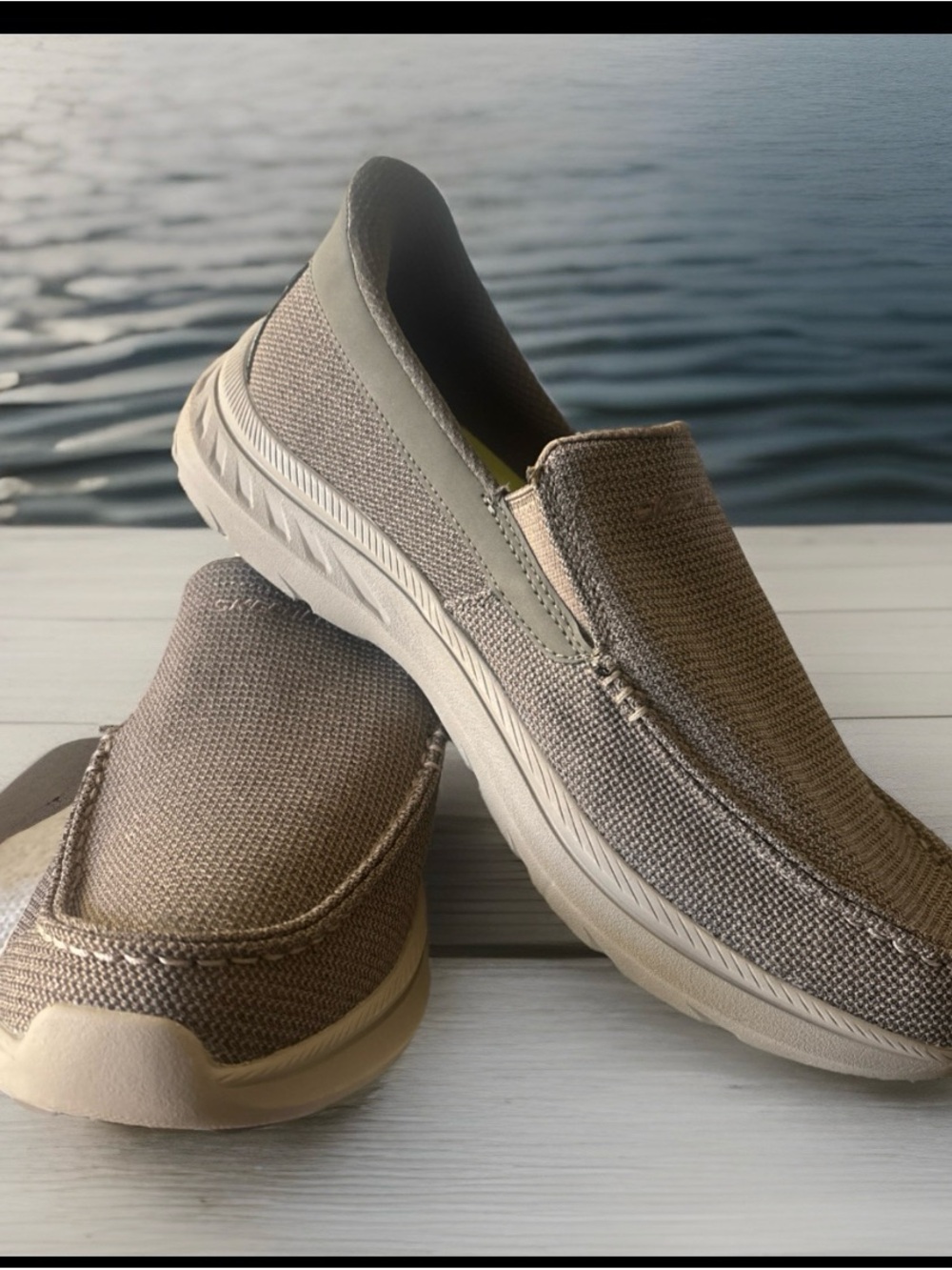 Skechers Hands Free Slip-ins Pollard Wilfred Men's Shoes sz 10.5 check decolorat